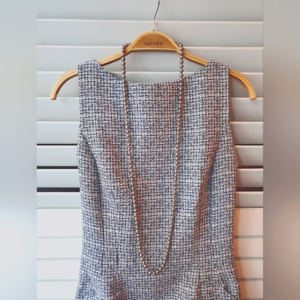 Grey faux pearl necklace